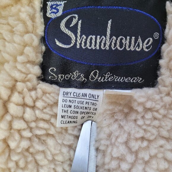 Vintage Shanhouse Size 44 Sherpa Lined Corduroy Field Barn Jacket Coat Rancher - Picture 5 of 14
